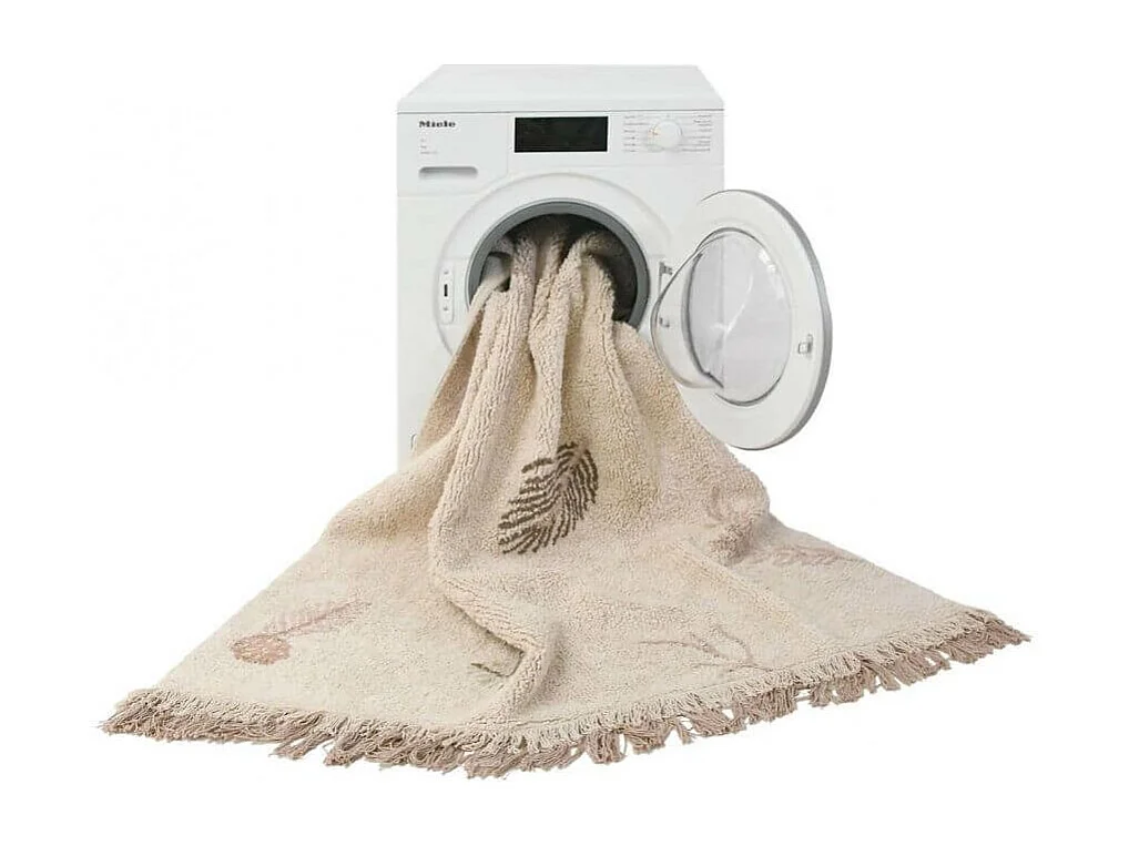 Alfombra de algodón Bosque de Pinos beige 140 x 200 cm