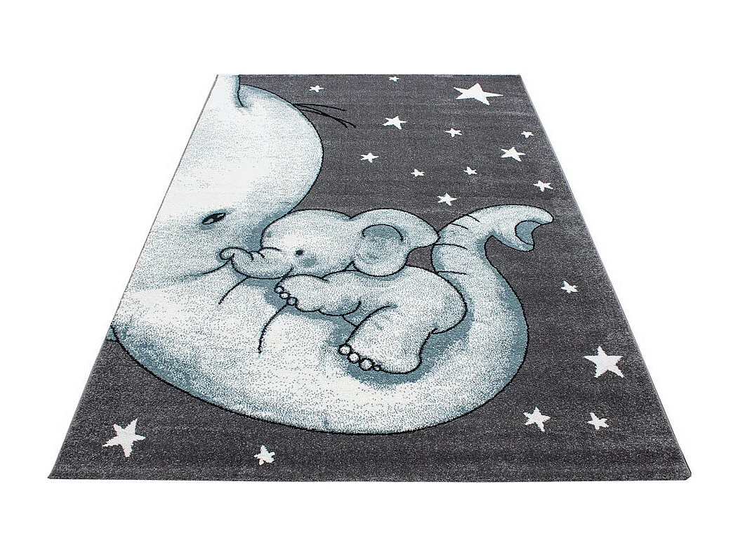 Tapis rectangle pour chambre enfant éléphant Zoupiou Rectangulaire Enfant Mécanique