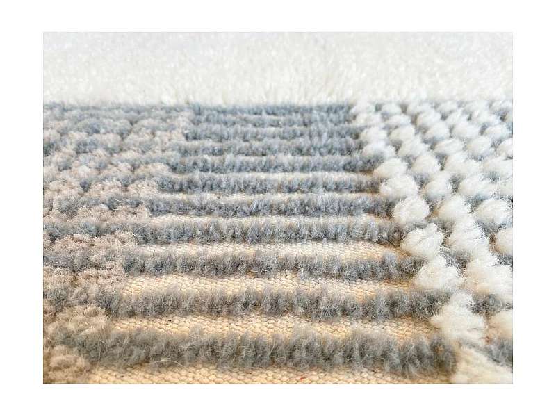 Tapis en laine pour enfant Kaia Rectangulaire Enfant Fait main Recommandé pour les enfants