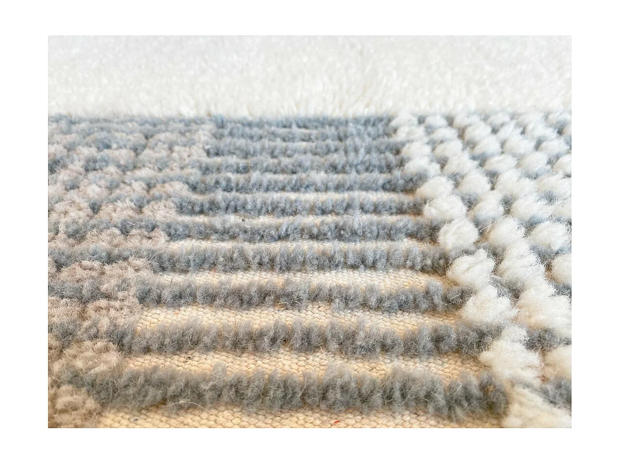 Tapis en laine pour enfant Kaia Rectangulaire Enfant Fait main Recommandé pour les enfants