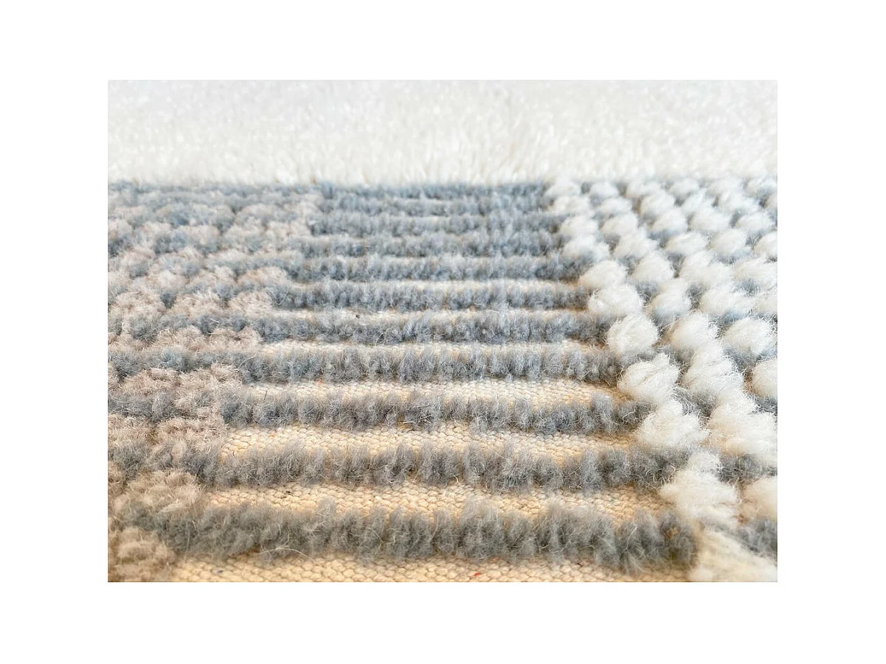 Tapis en laine pour enfant Kaia Rectangulaire Enfant Fait main Recommandé pour les enfants