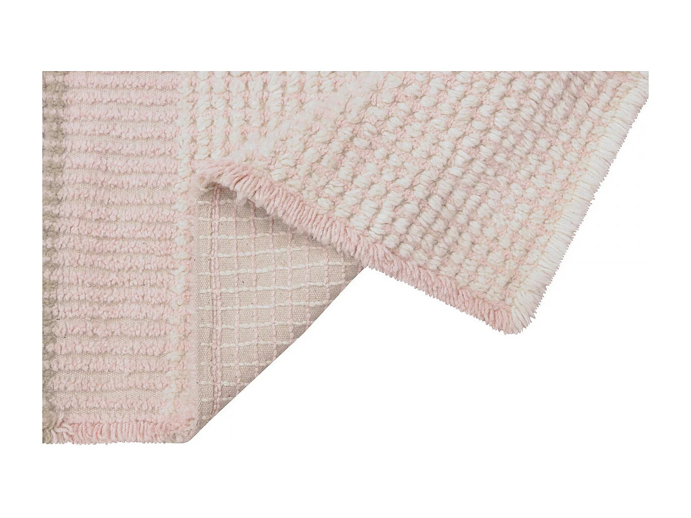 Tapis en laine pour enfant Kaia Rectangulaire Enfant Fait main Recommandé pour les enfants