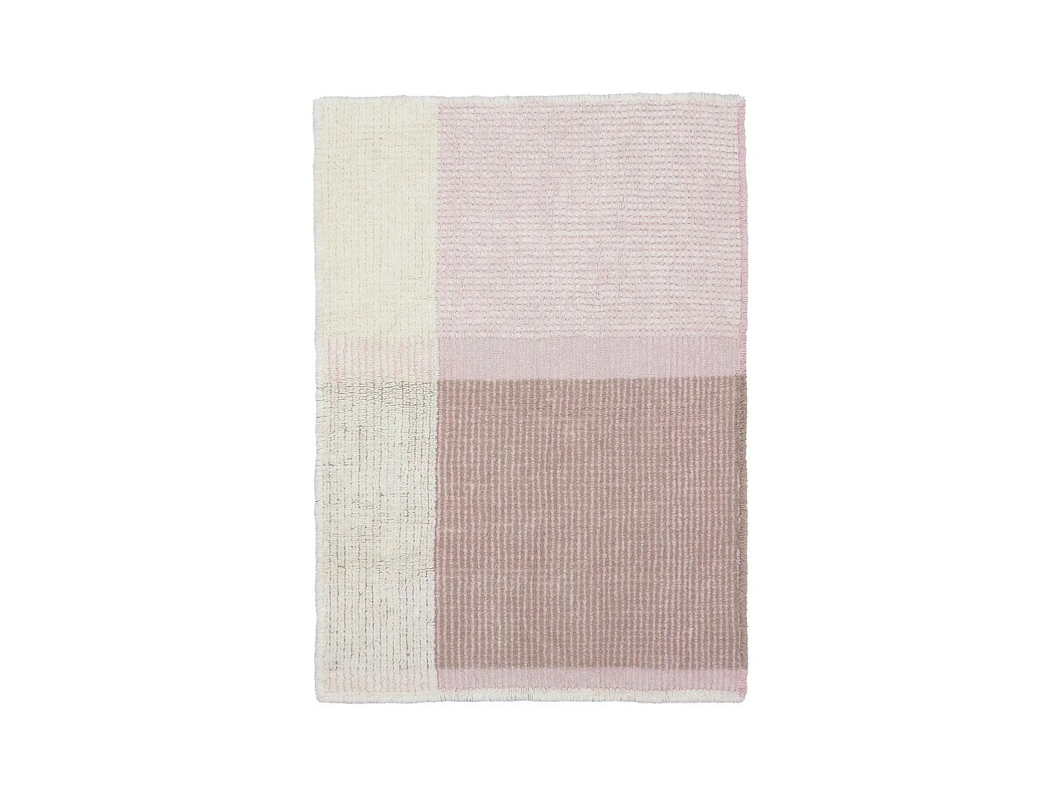 Tapis en laine pour enfant Kaia Rectangulaire Enfant Fait main Recommandé pour les enfants