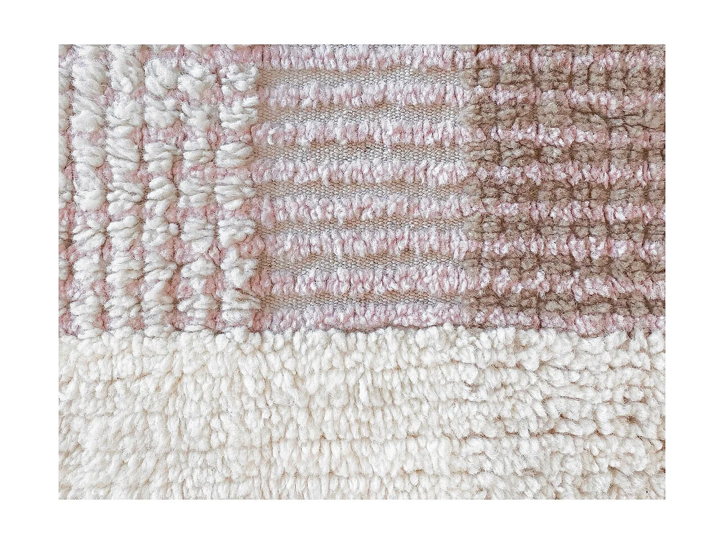 Tapis en laine pour enfant Kaia Rectangulaire Enfant Fait main Recommandé pour les enfants