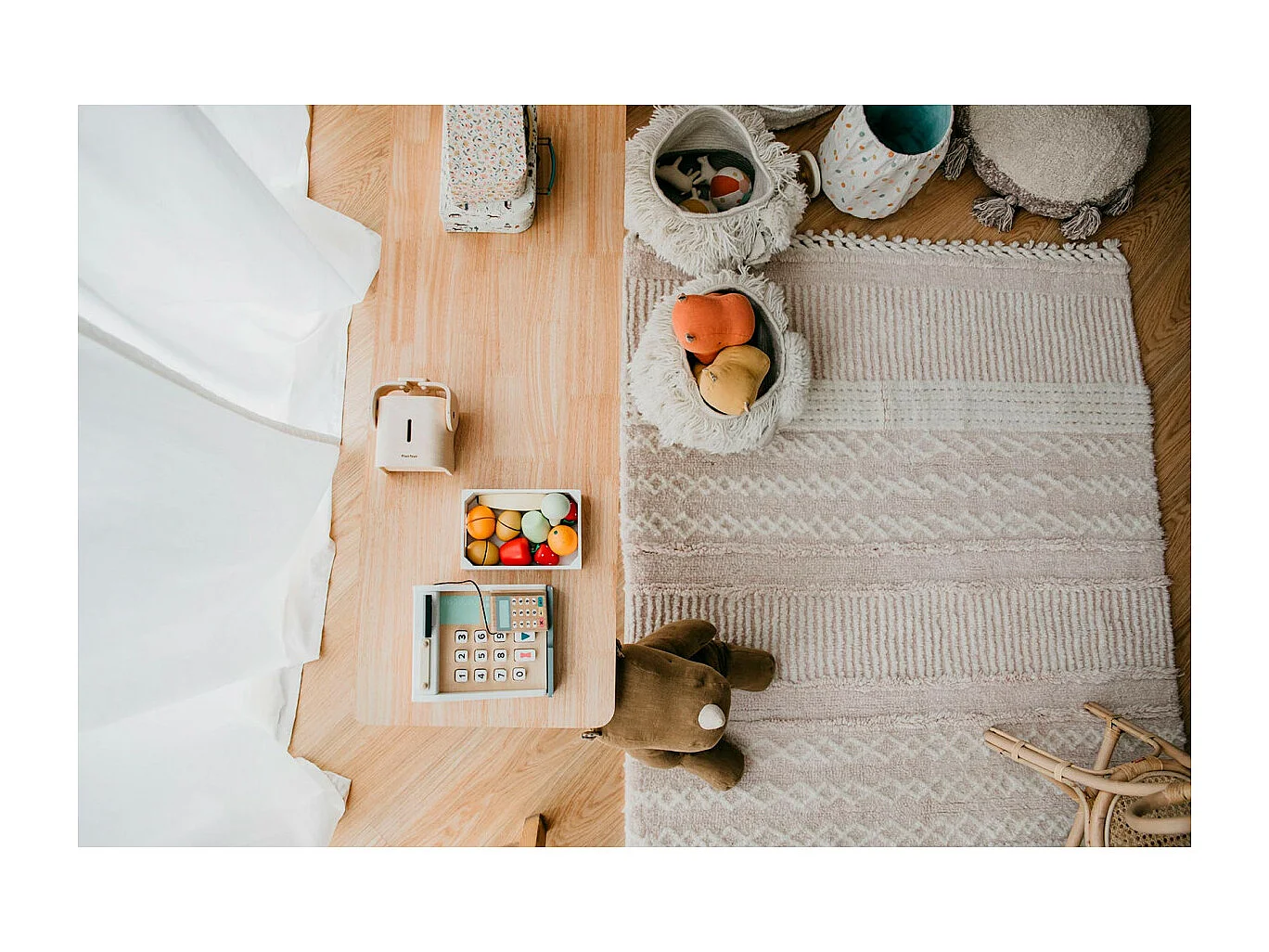 Tapis en laine enfant Ari Rectangulaire Enfant Fait main Recommandé pour les enfants de pl