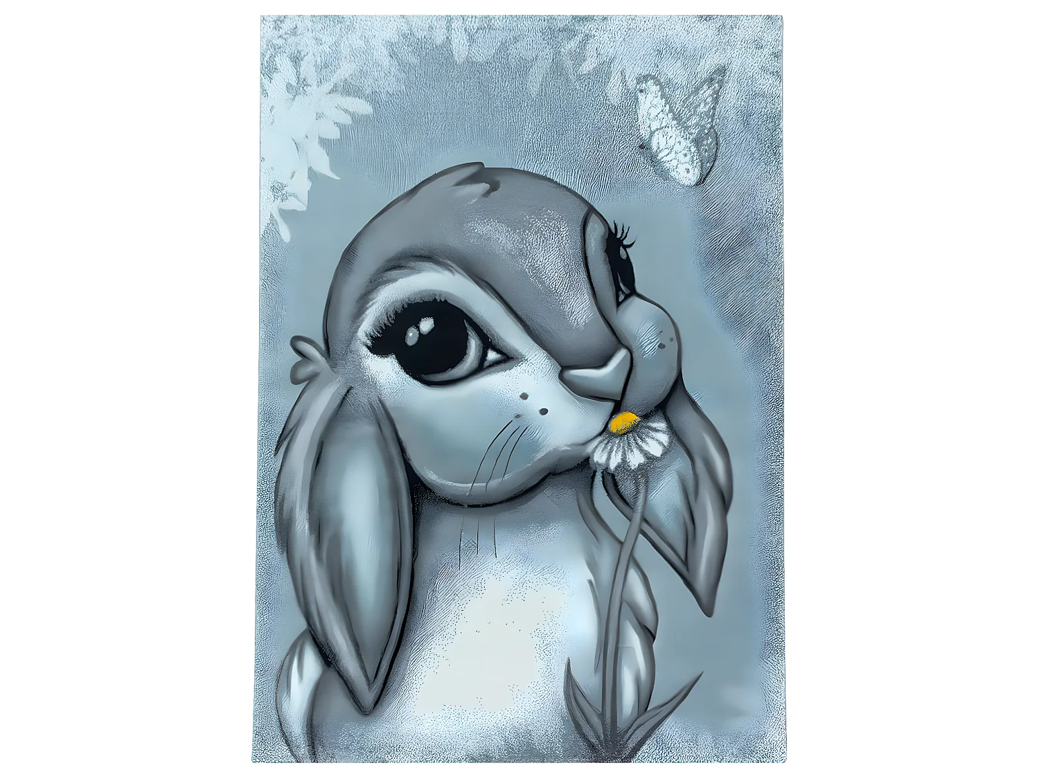 Tapis de chambre enfant rectangle Lapin Rectangulaire Enfant Mécanique