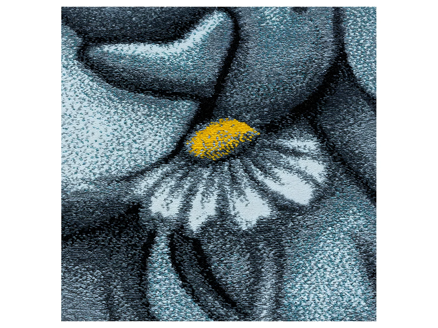 Tapis de chambre enfant rectangle Lapin Rectangulaire Enfant Mécanique