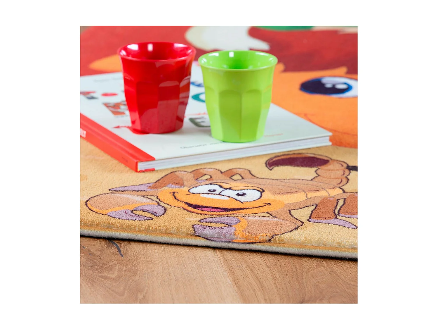 Tapis enfant rectangle polyester multicolore Siwa Rectangulaire Enfant Tufté main