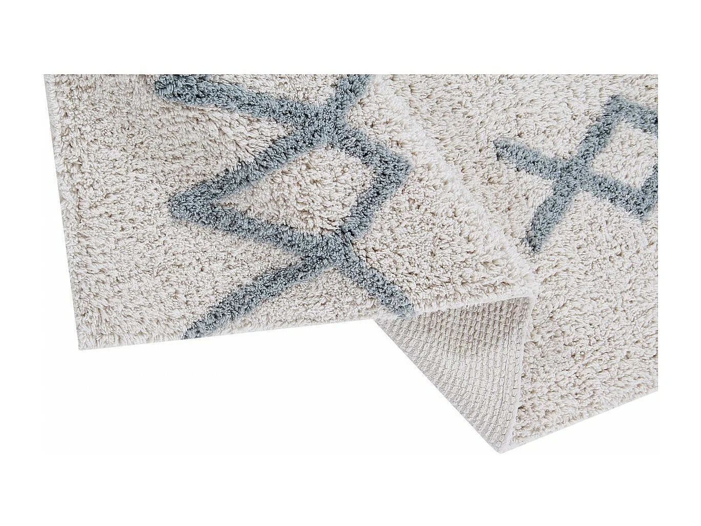 Tapis berbère en coton ethnique lavable en machine Atlas Lorena Canals Rectangulaire Enfan