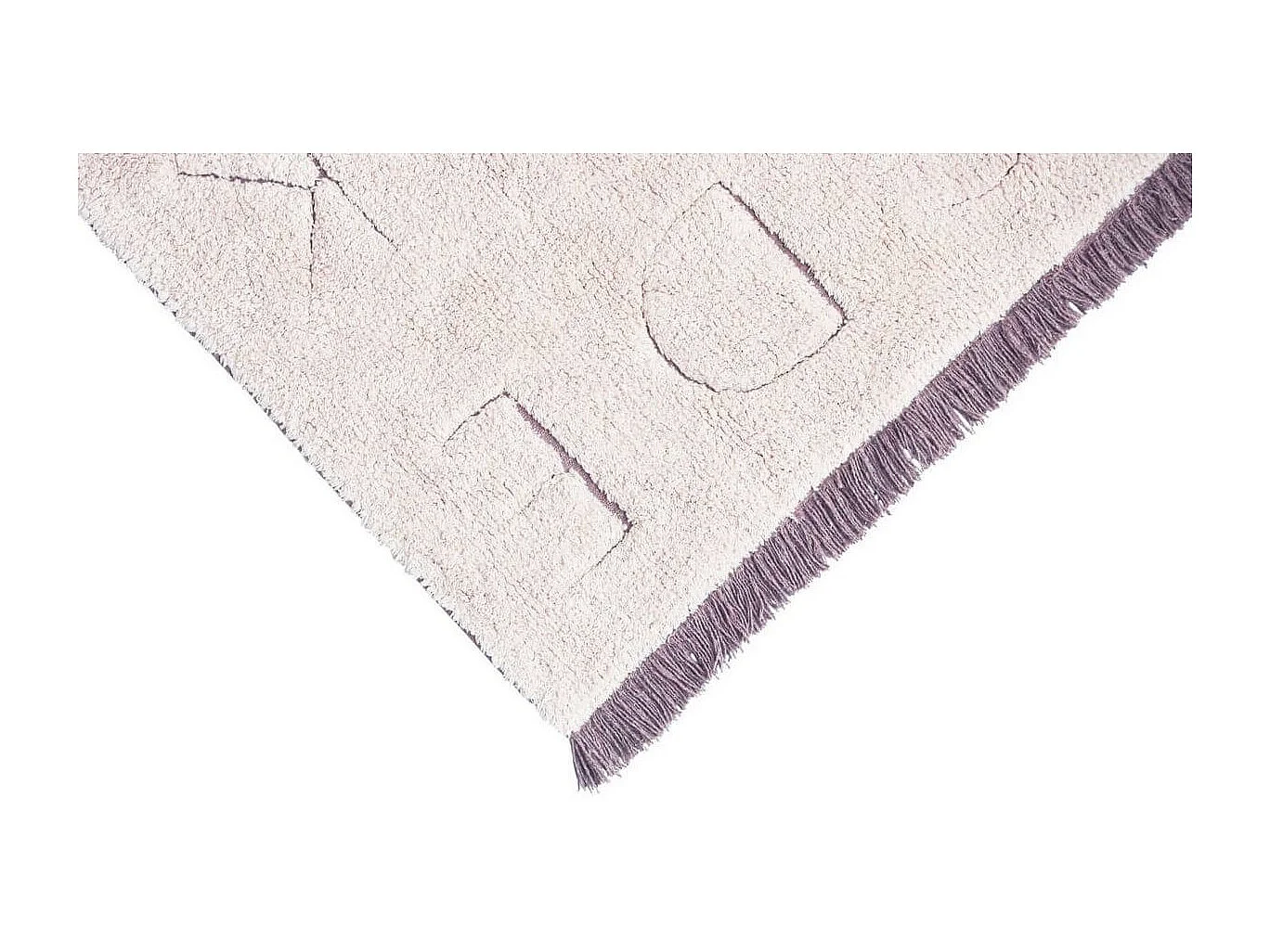 Tapis enfant recyclé lavable en machine ABC Lorena Canals Rectangulaire Enfant Fait main T