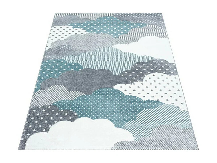Tapis pour chambre d'enfant rectangle Cloud Rectangulaire Enfant Mécanique