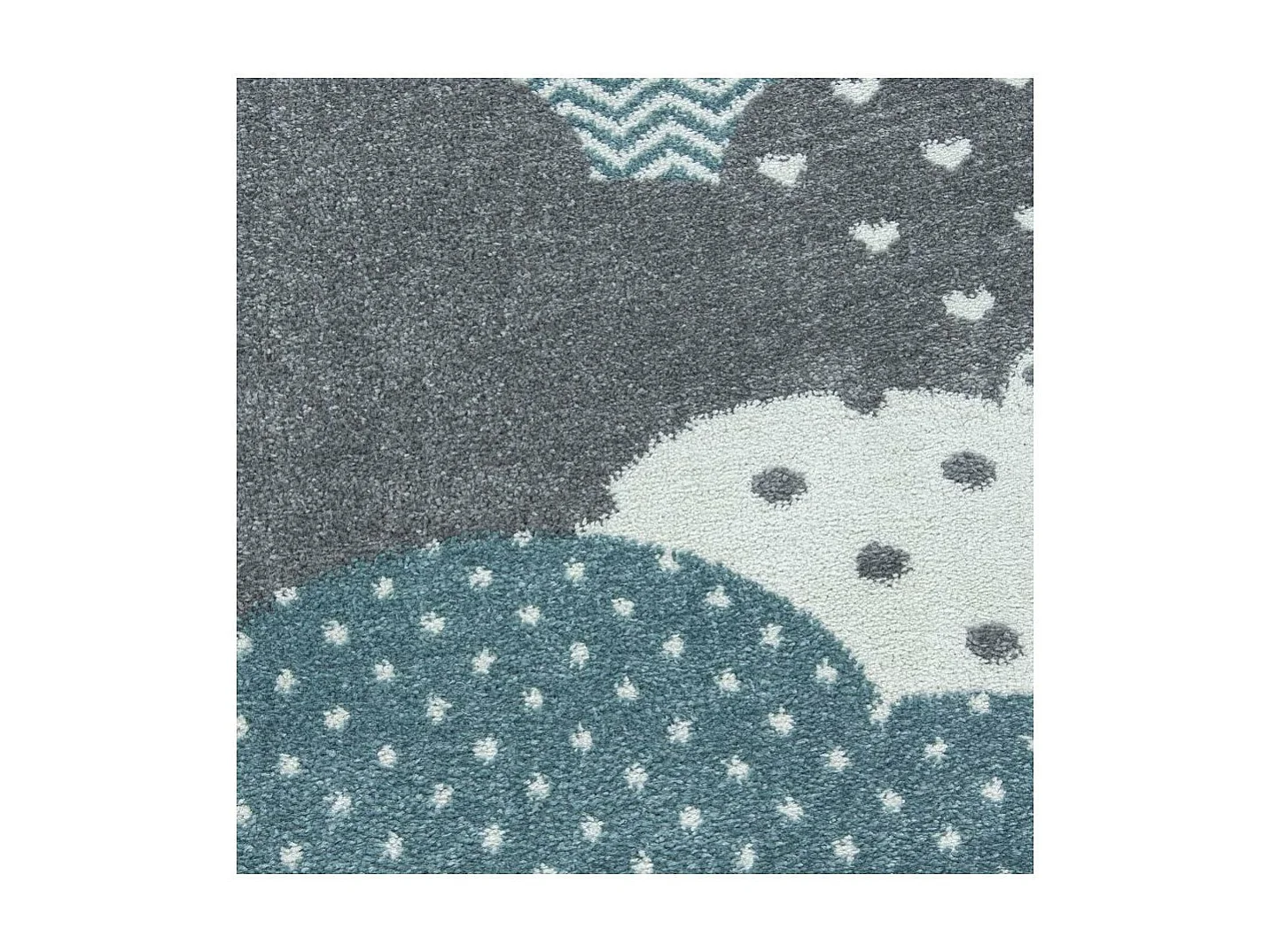 Tapis pour chambre d'enfant rectangle Cloud Rectangulaire Enfant Mécanique