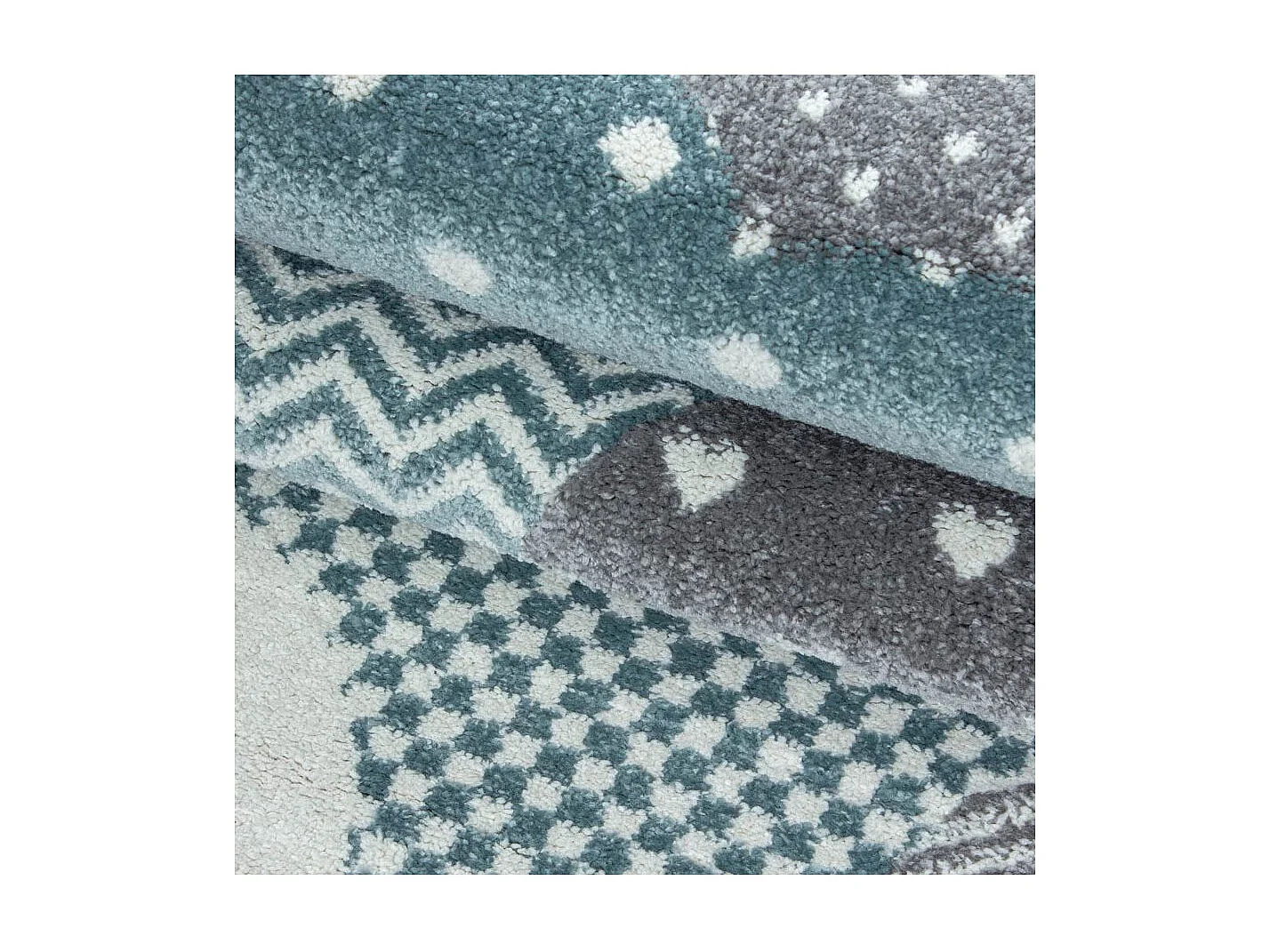 Tapis pour chambre d'enfant rectangle Cloud Rectangulaire Enfant Mécanique