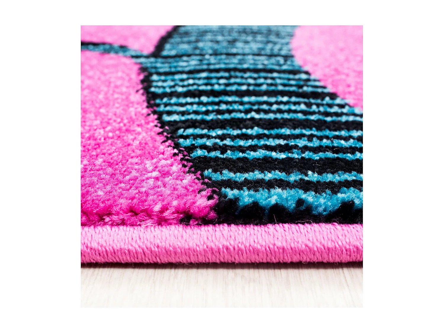 Tapis pour chambre de fille lilas Osia Rectangulaire Enfant Mécanique