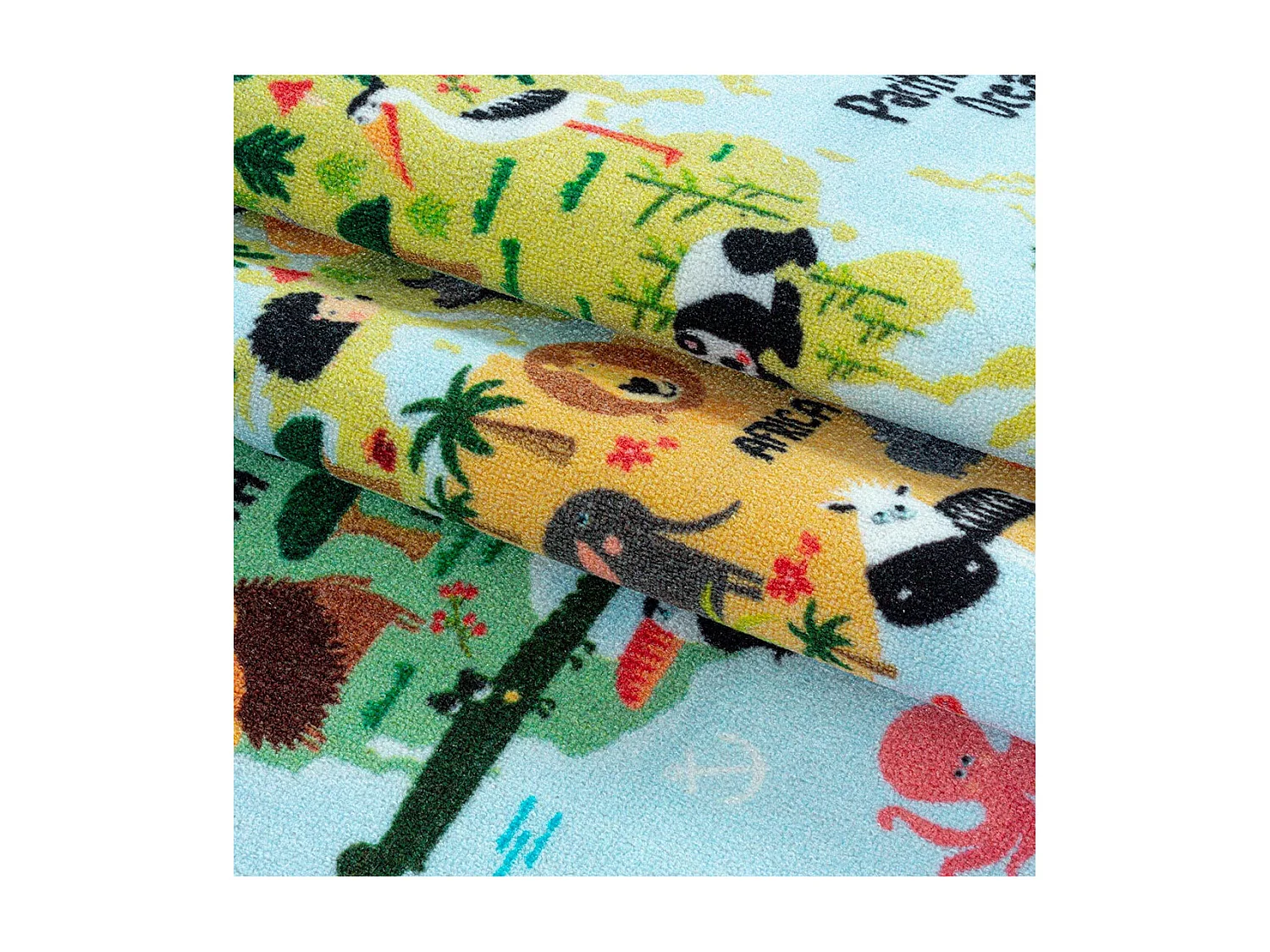 Tapis de jeu antidérapant pour fille et garçon World Rectangulaire Enfant Mécanique Antidé