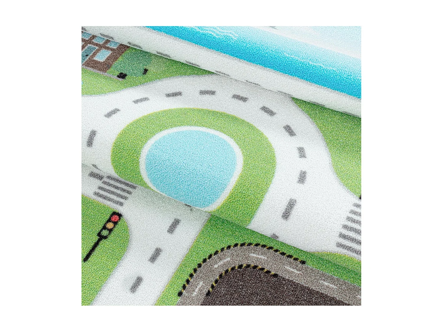 Tapis chambre bébé et enfant Road Rectangulaire Enfant Mécanique Antidérapant