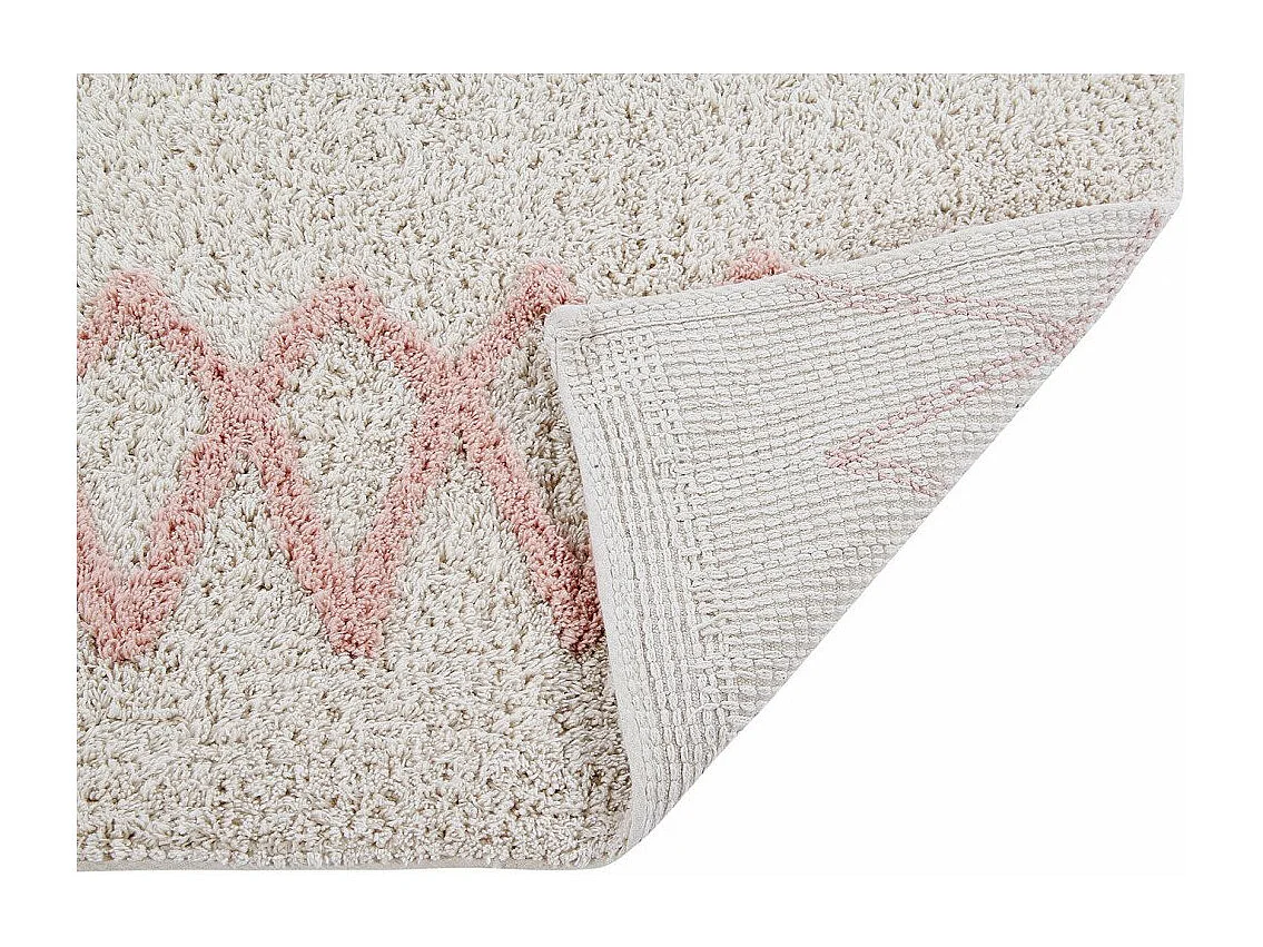 Tapis berbère en coton ethnique lavable en machine Atlas Lorena Canals Rectangulaire Enfan