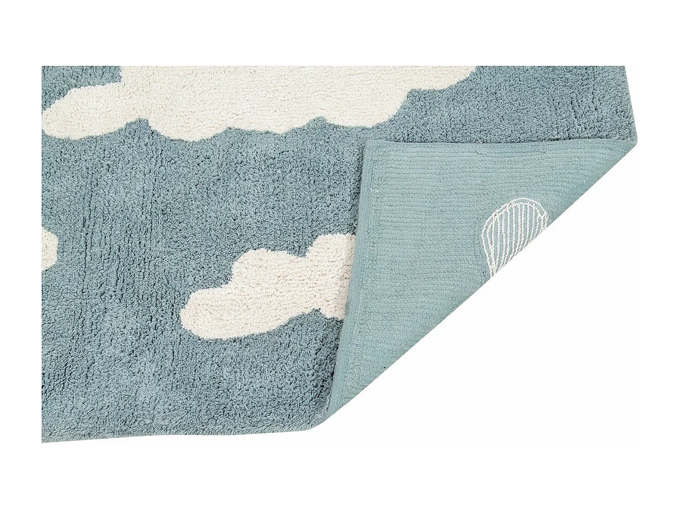 Tapis lavable en machine pour enfant Clouds Lorena Canals Rectangulaire Enfant Fait main T