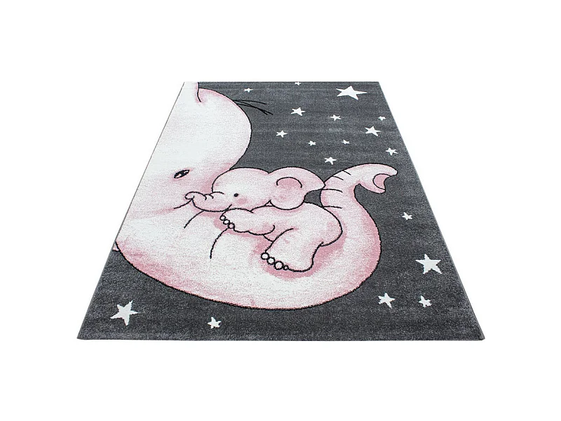Tapis rectangle pour chambre enfant éléphant Zoupiou Rectangulaire Enfant Mécanique