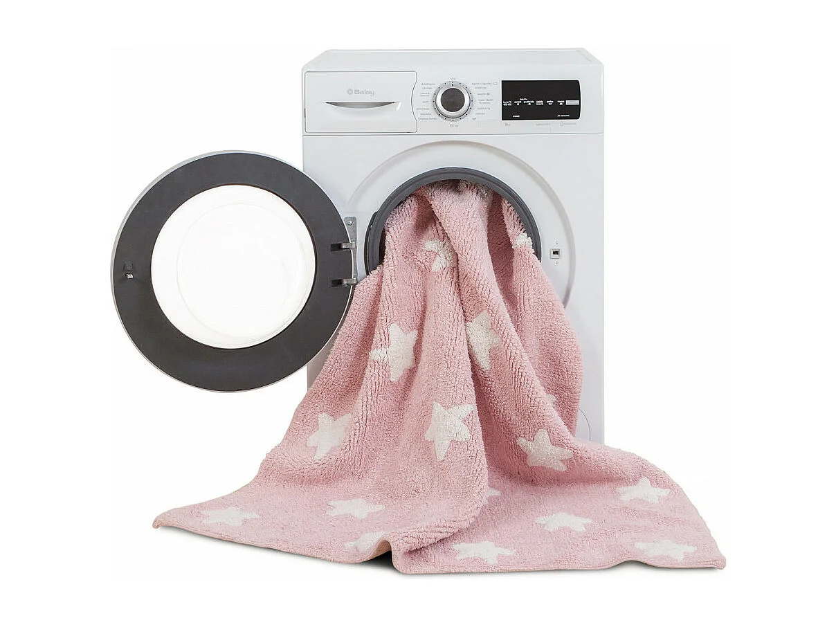 Tapis pour bébé lavable en machine Stars White Lorena Canals Rectangulaire Enfant Fait mai