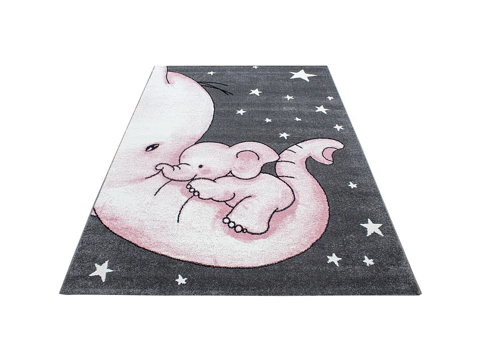 Tapis rectangle pour chambre enfant éléphant Zoupiou Rectangulaire Enfant Mécanique