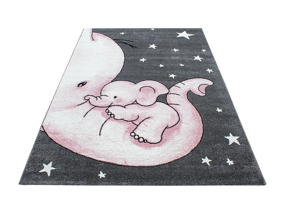 Tapis rectangle pour chambre enfant éléphant Zoupiou Rectangulaire Enfant Mécanique