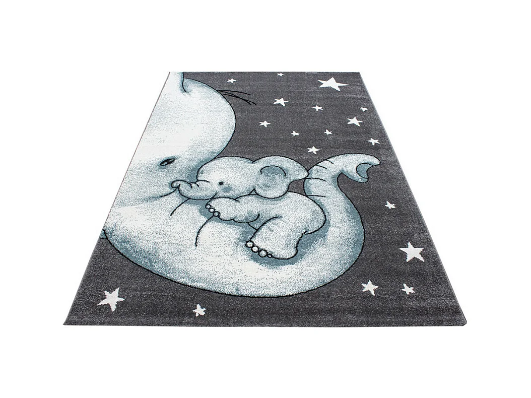 Tapis rectangle pour chambre enfant éléphant Zoupiou Rectangulaire Enfant Mécanique