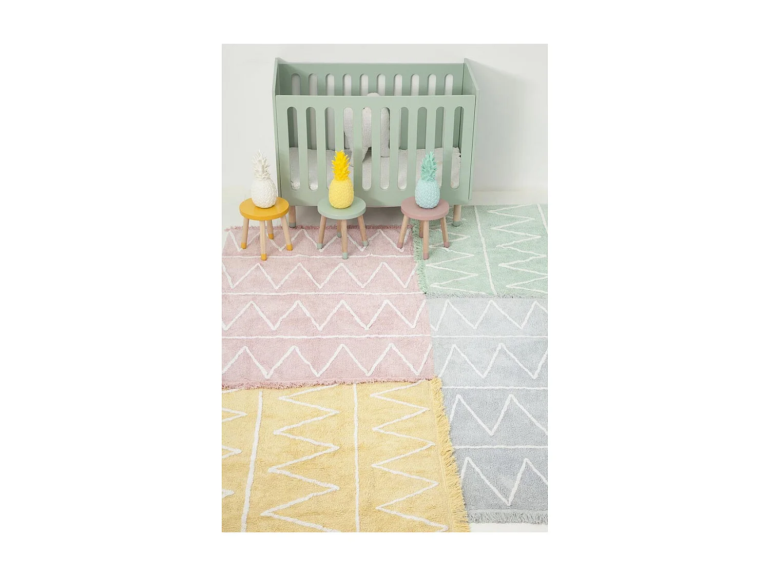 Tapis pour chambre d'enfant lavable en machine Hippy Lorena Canals Rectangulaire Enfant Fa