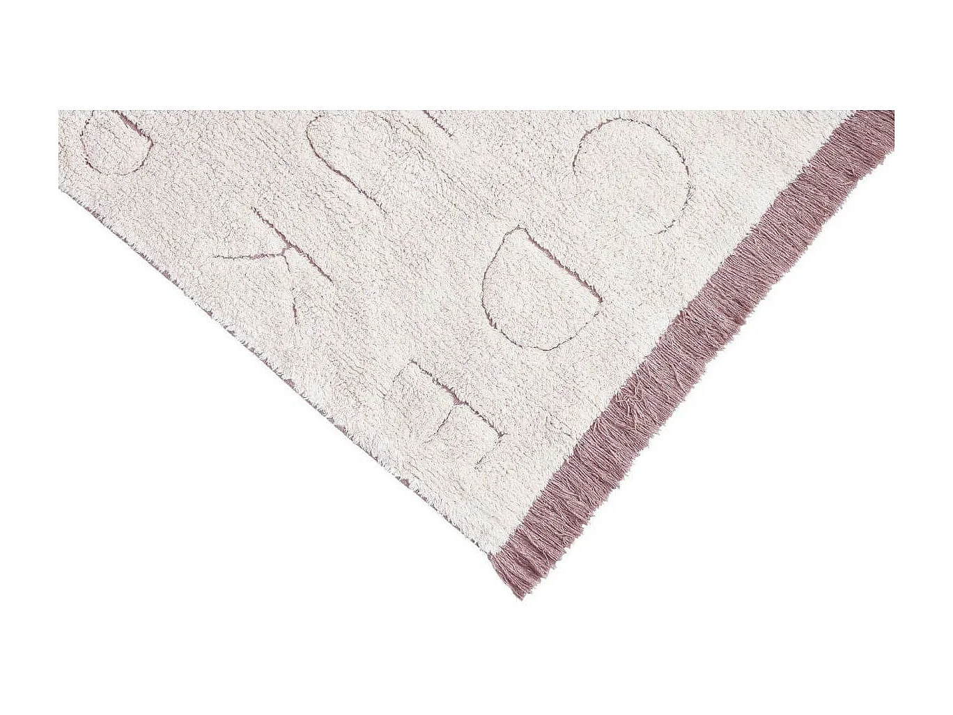 Tapis enfant recyclé lavable en machine ABC Lorena Canals Rectangulaire Enfant Fait main T