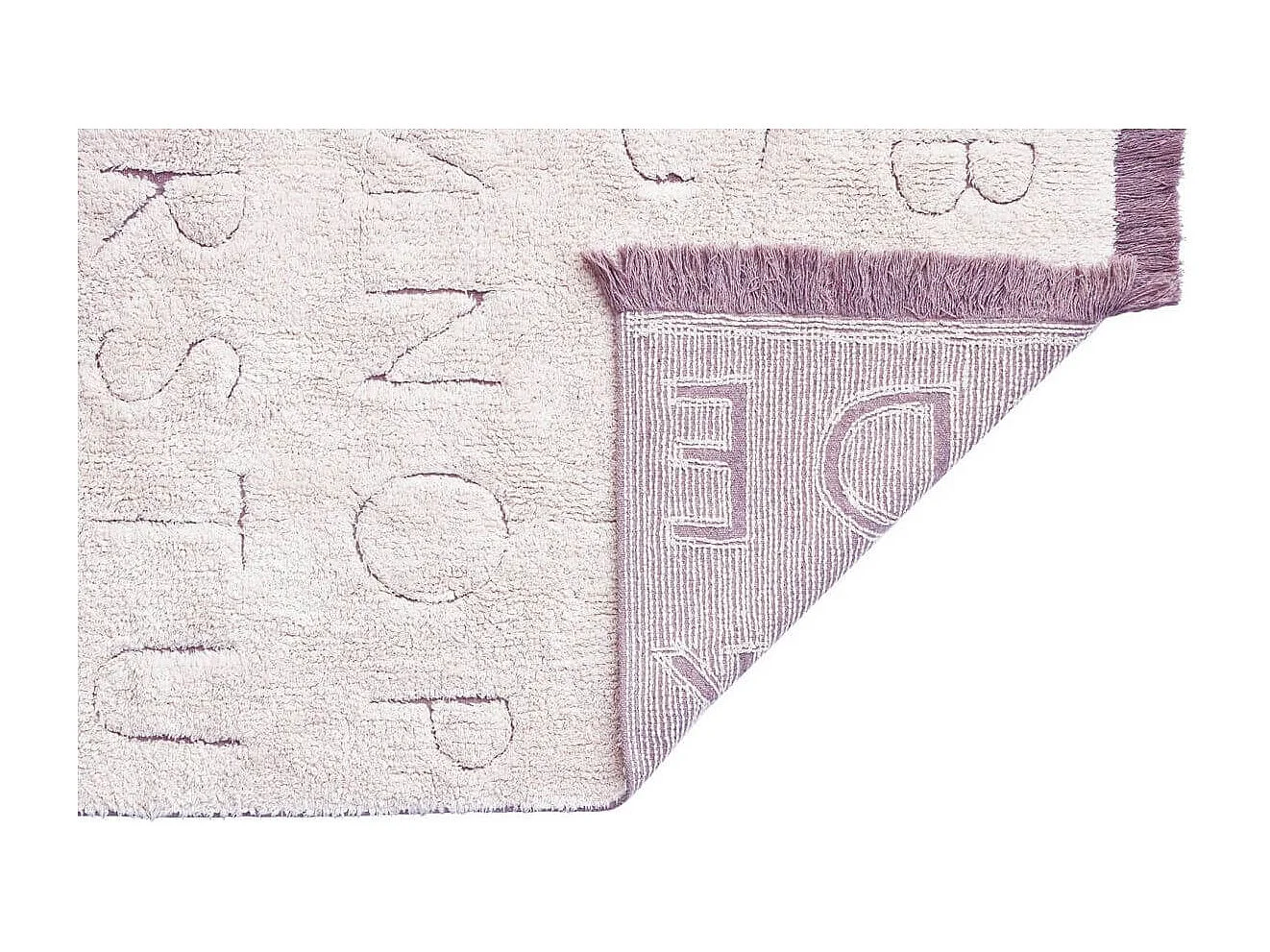 Tapis enfant recyclé lavable en machine ABC Lorena Canals Rectangulaire Enfant Fait main T