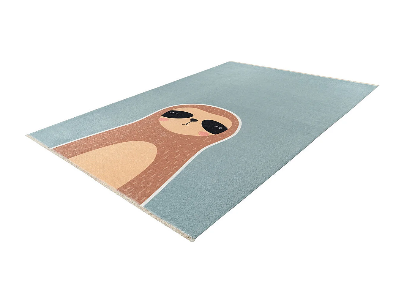 Tapis enfant en coton recyclé lavable en machine Granny Rectangulaire  Mécanique Tapis ant