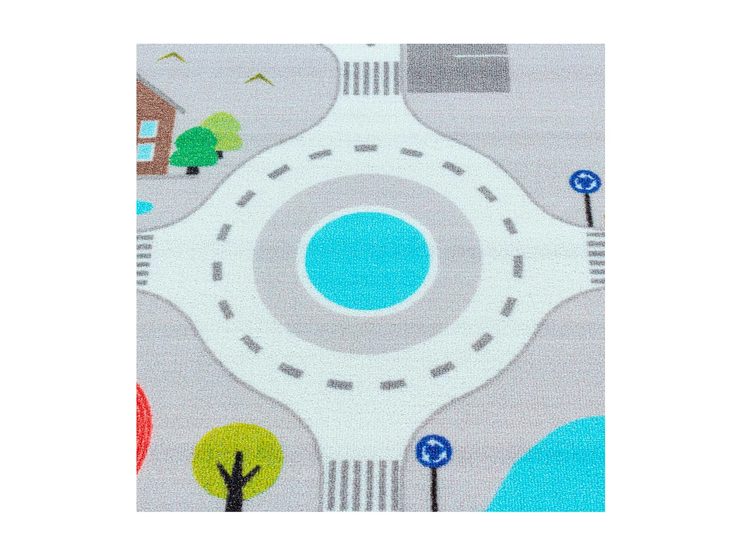 Tapis chambre bébé et enfant Road Rectangulaire Enfant Mécanique Antidérapant