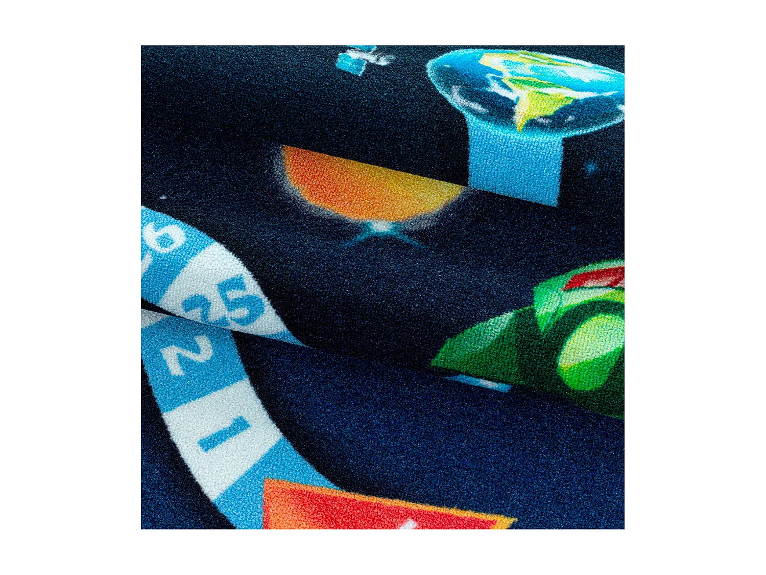 Tapis enfant de jeu garçon Astronaute Rectangulaire Enfant Mécanique Antidérapant