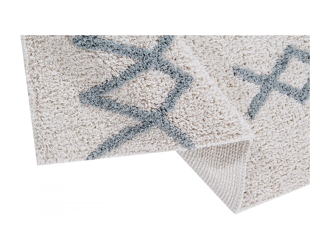 Tapis berbère en coton ethnique lavable en machine Atlas Lorena Canals Rectangulaire Enfan