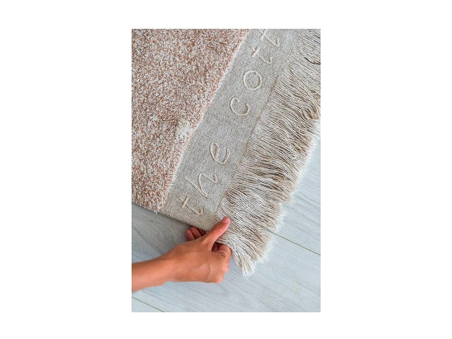 Tapis enfant en coton lavable en machine Woods Symphony Rectangulaire Enfant Fait main Tap