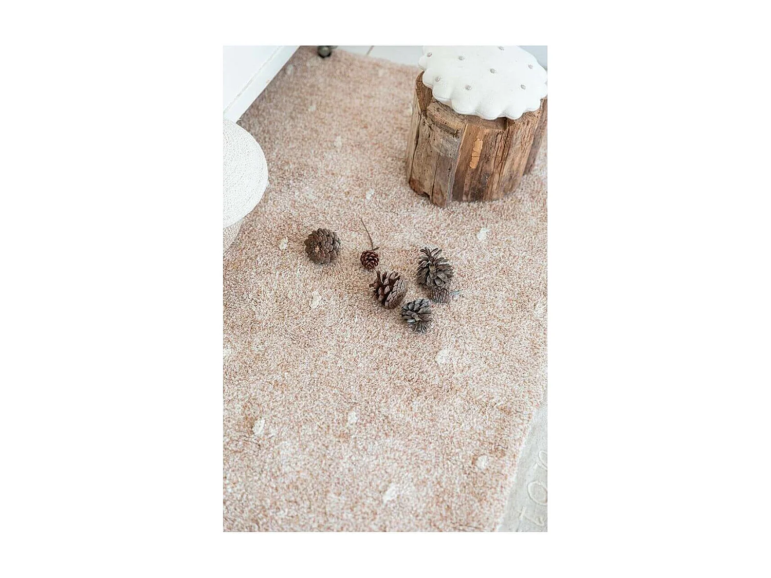 Tapis enfant en coton lavable en machine Woods Symphony Rectangulaire Enfant Fait main Tap