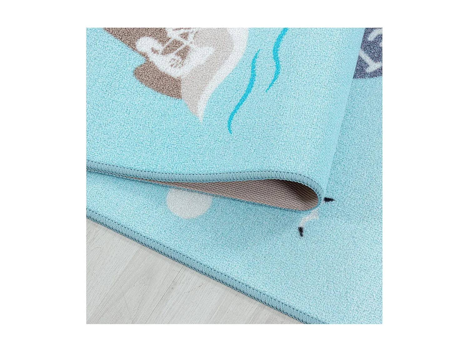 Tapis de jeu pour fille et garçon Whale Rectangulaire Enfant Mécanique Antidérapant