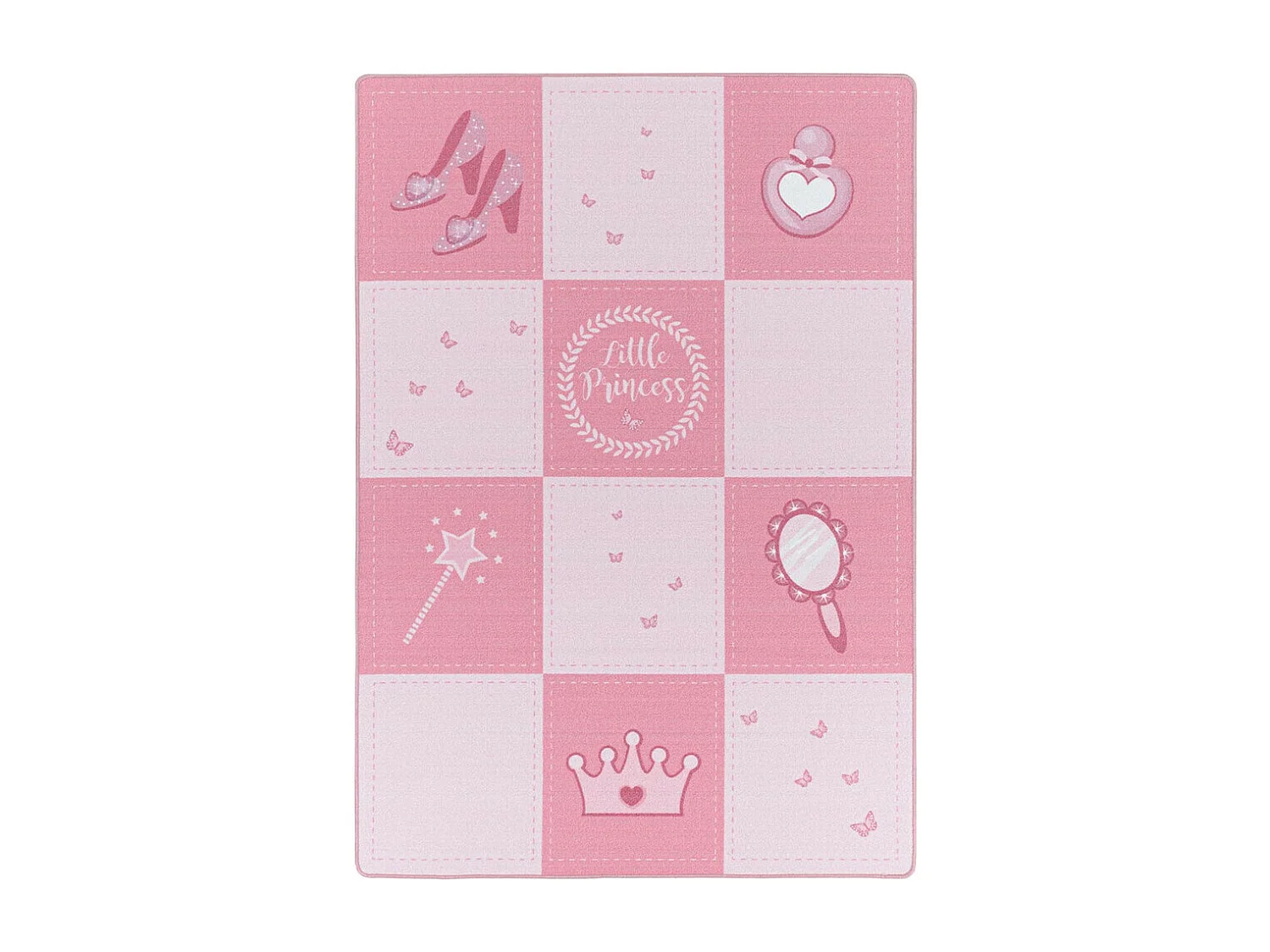 Tapis antidérapant rose pour fille Princess Rectangulaire Enfant Mécanique Antidérapant