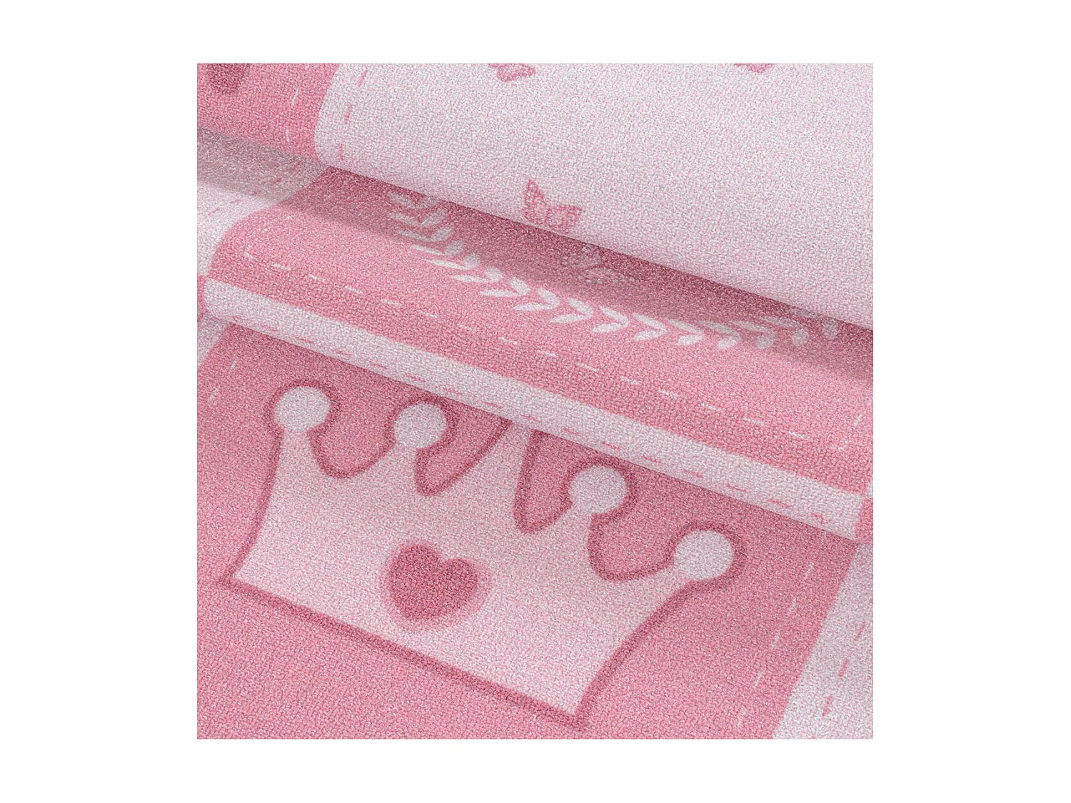 Tapis antidérapant rose pour fille Princess Rectangulaire Enfant Mécanique Antidérapant