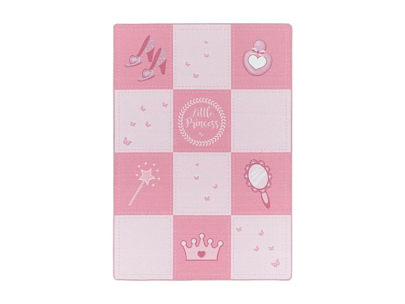 Tapis antidérapant rose pour fille Princess Rectangulaire Enfant Mécanique Antidérapant