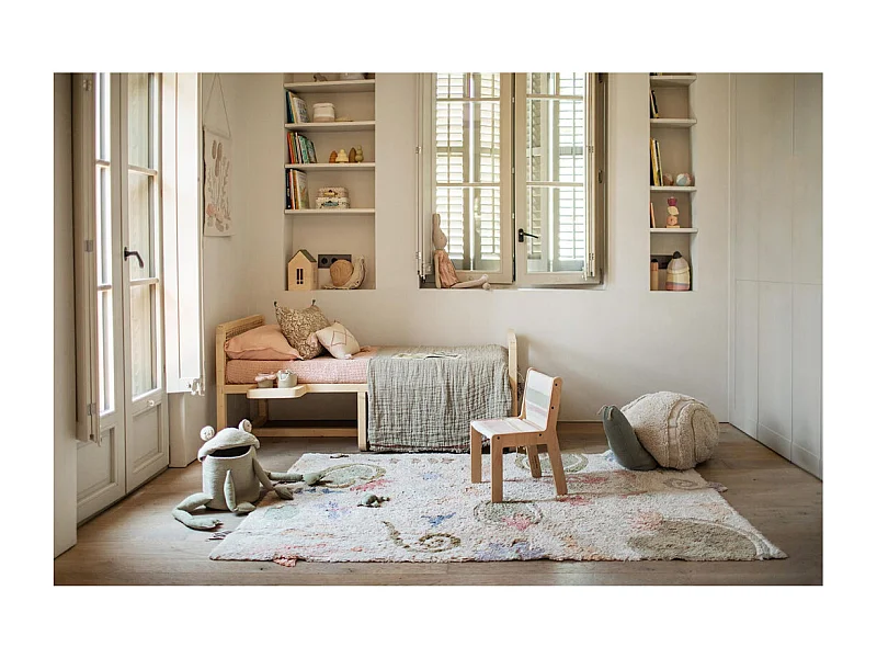 Tapis de jeu enfant lavable en machine Botanic Fantasy Rectangulaire Enfant Fait main Tapi