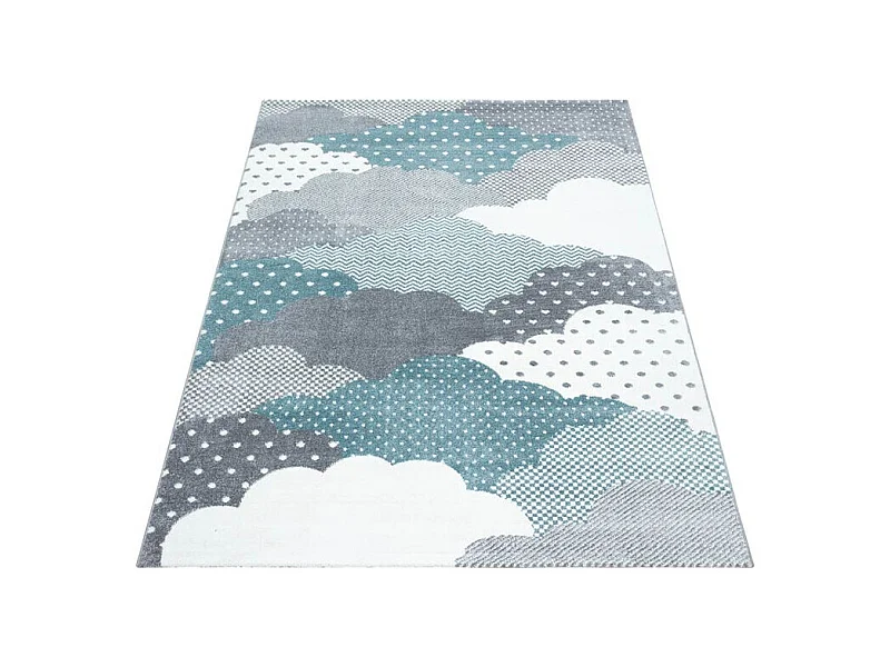 Tapis pour chambre d'enfant rectangle Cloud Rectangulaire Enfant Mécanique