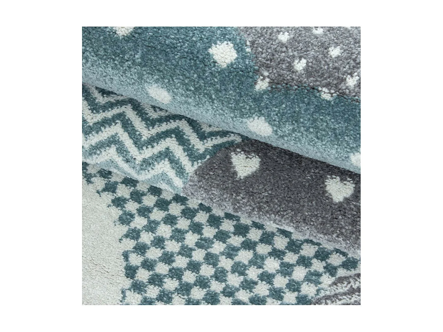 Tapis pour chambre d'enfant rectangle Cloud Rectangulaire Enfant Mécanique