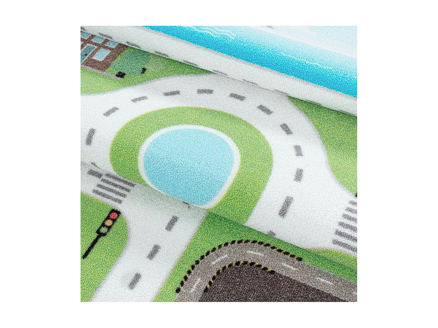 Tapis chambre bébé et enfant Road Rectangulaire Enfant Mécanique Antidérapant