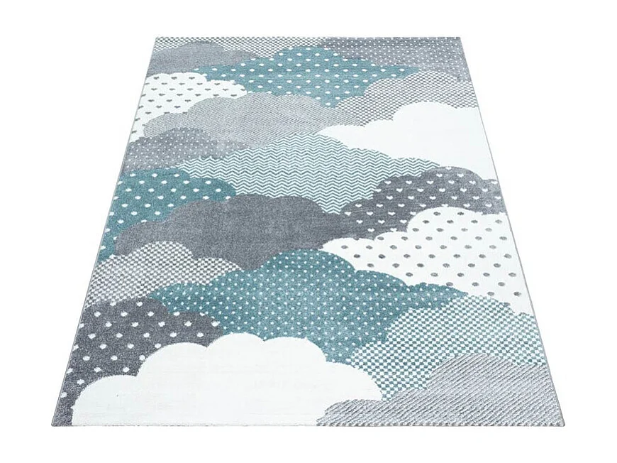Tapis pour chambre d'enfant rectangle Cloud Rectangulaire Enfant Mécanique