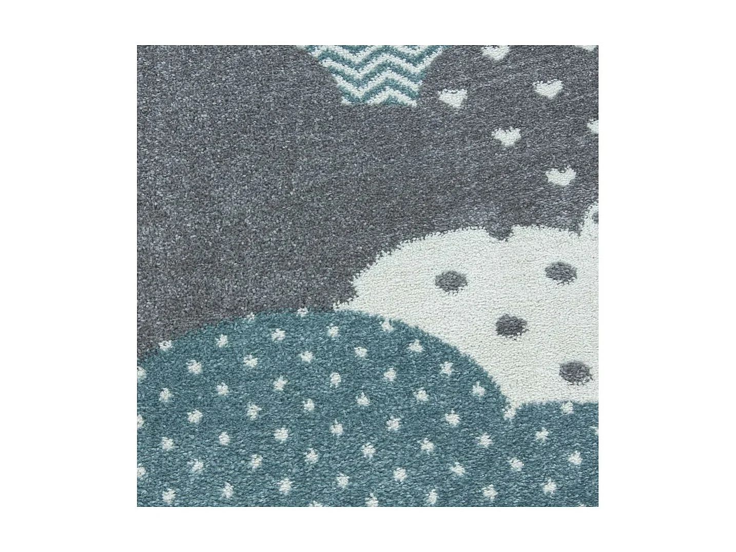 Tapis pour chambre d'enfant rectangle Cloud Rectangulaire Enfant Mécanique