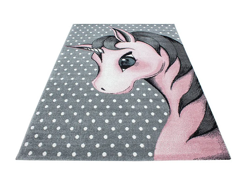 Tapis rectangle pour chambre de bébé licorne Willis Rectangulaire Enfant Mécanique