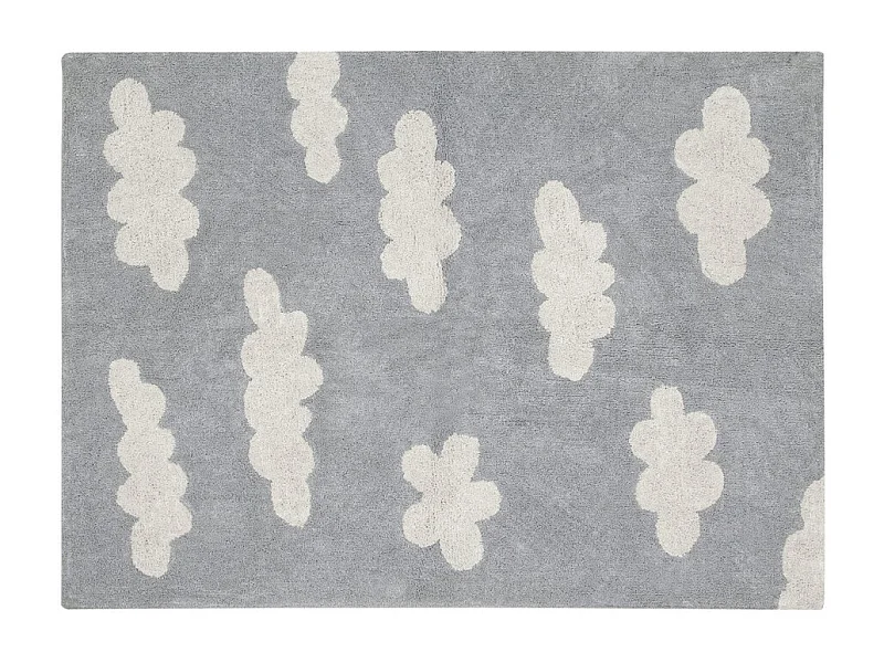 Tapis lavable en machine pour enfant Clouds Lorena Canals Rectangulaire Enfant Fait main T