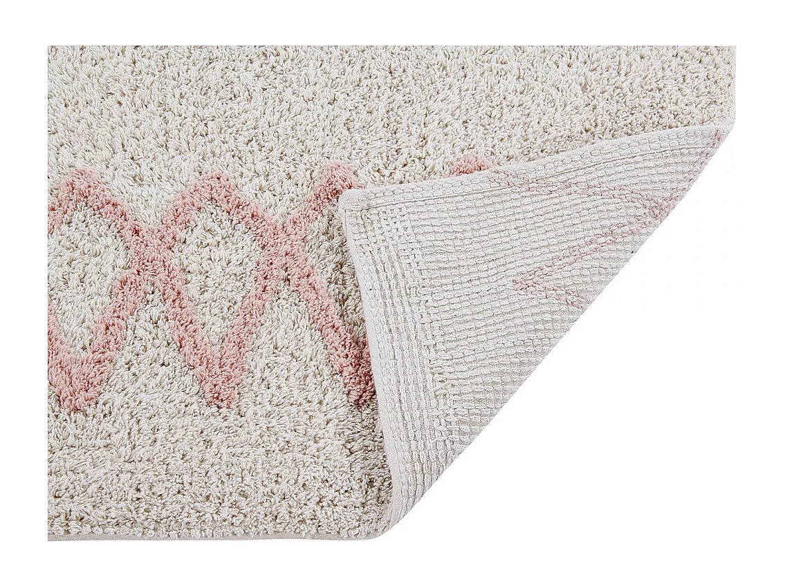 Tapis berbère en coton ethnique lavable en machine Atlas Lorena Canals Rectangulaire Enfan