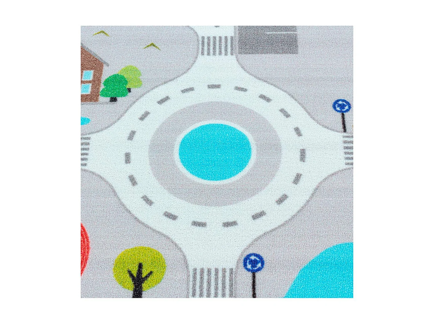 Tapis chambre bébé et enfant Road Rectangulaire Enfant Mécanique Antidérapant